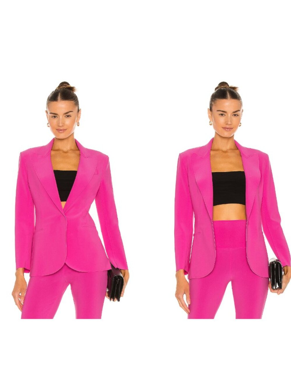 Norma Kamali Pink Blazer Jacket Barbie Tailored Maximal Statement Luxury XS S